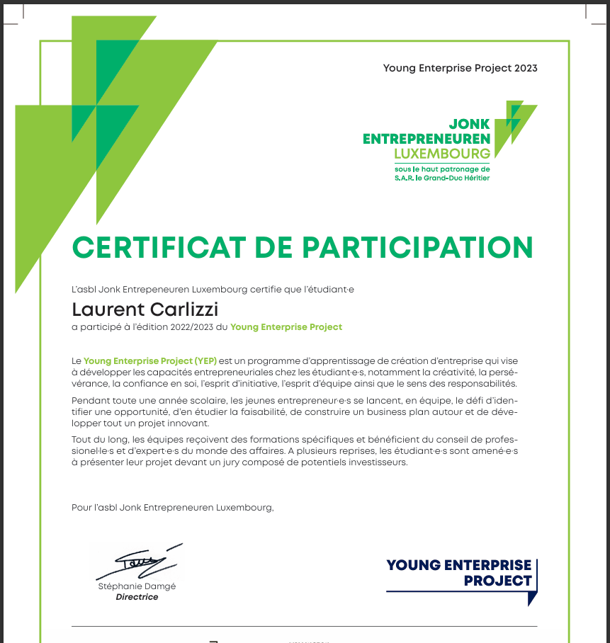 Young Enterprise Project